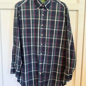 Sid Mashburn Men's Plaid Button-Down Shirt - Blue and Pink